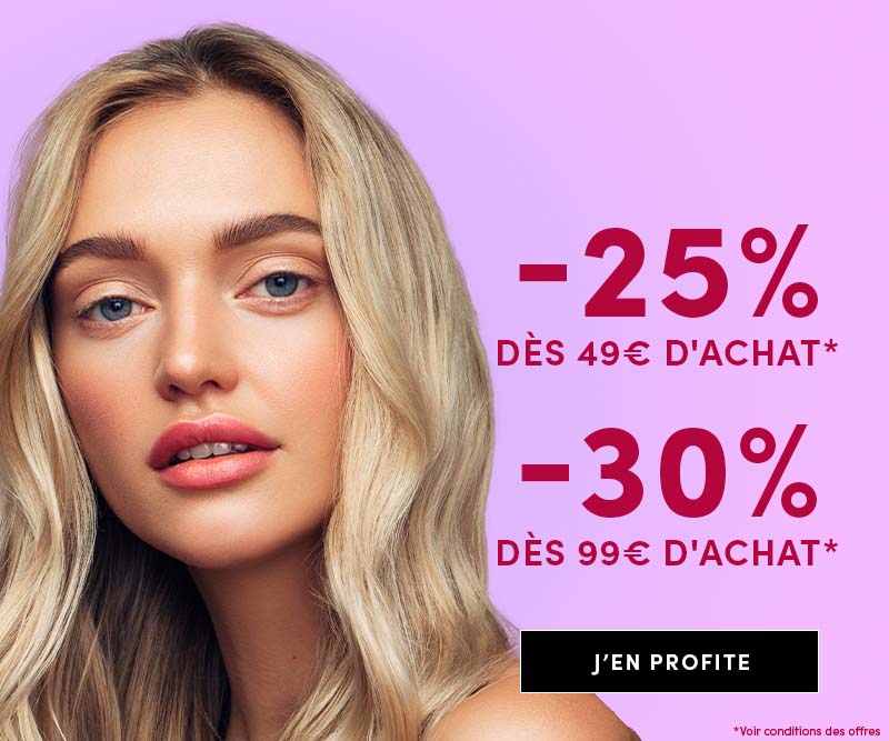 &apos;25% from 49€ -30% from 99€